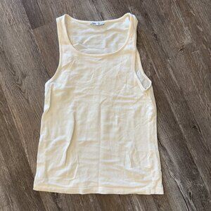 Zara Slim Fit Ribbed Tank Top